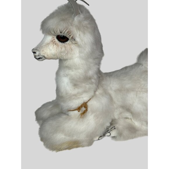 Handcrafted Llama Figurine By Llamalloves 1995 Large SZ - Picture 7 of 13